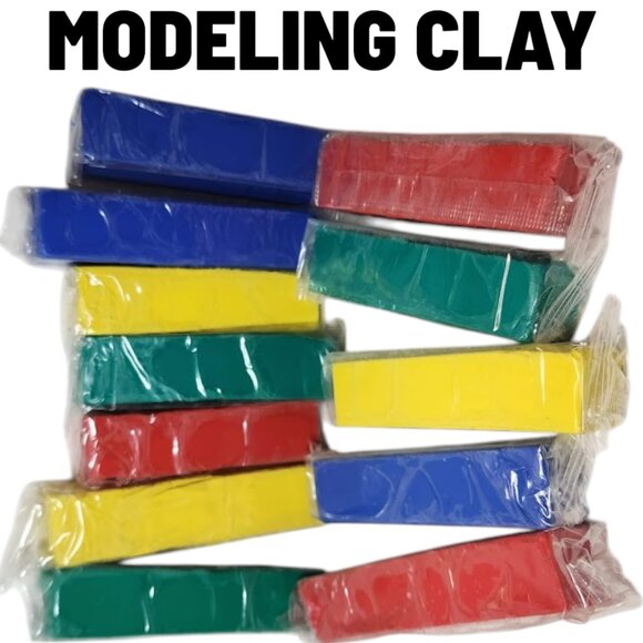 NEW Modeling Clay Bundle 3 Pounds Non-Hardening Non-Drying 4 Colors Craft Art Sc - Picture 5 of 6